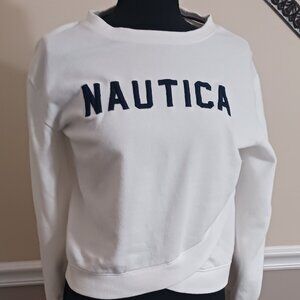 Great Condition Nautica Women's White Light Sweatshirt